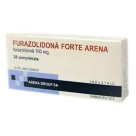 Furazolidona forte Arena 100 mg, 20 comprimate, Arena Group